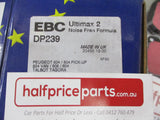 EBC Front Disc Brake Pad Set Suits Peugeot 504/505/604 New Part