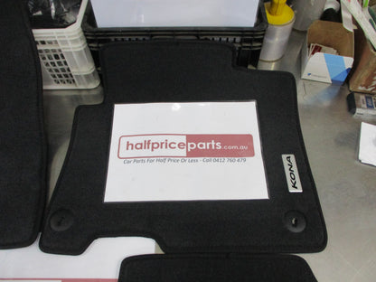Hyundai OS Kona Genuine Front And Rear Carpet Mat Set New Part