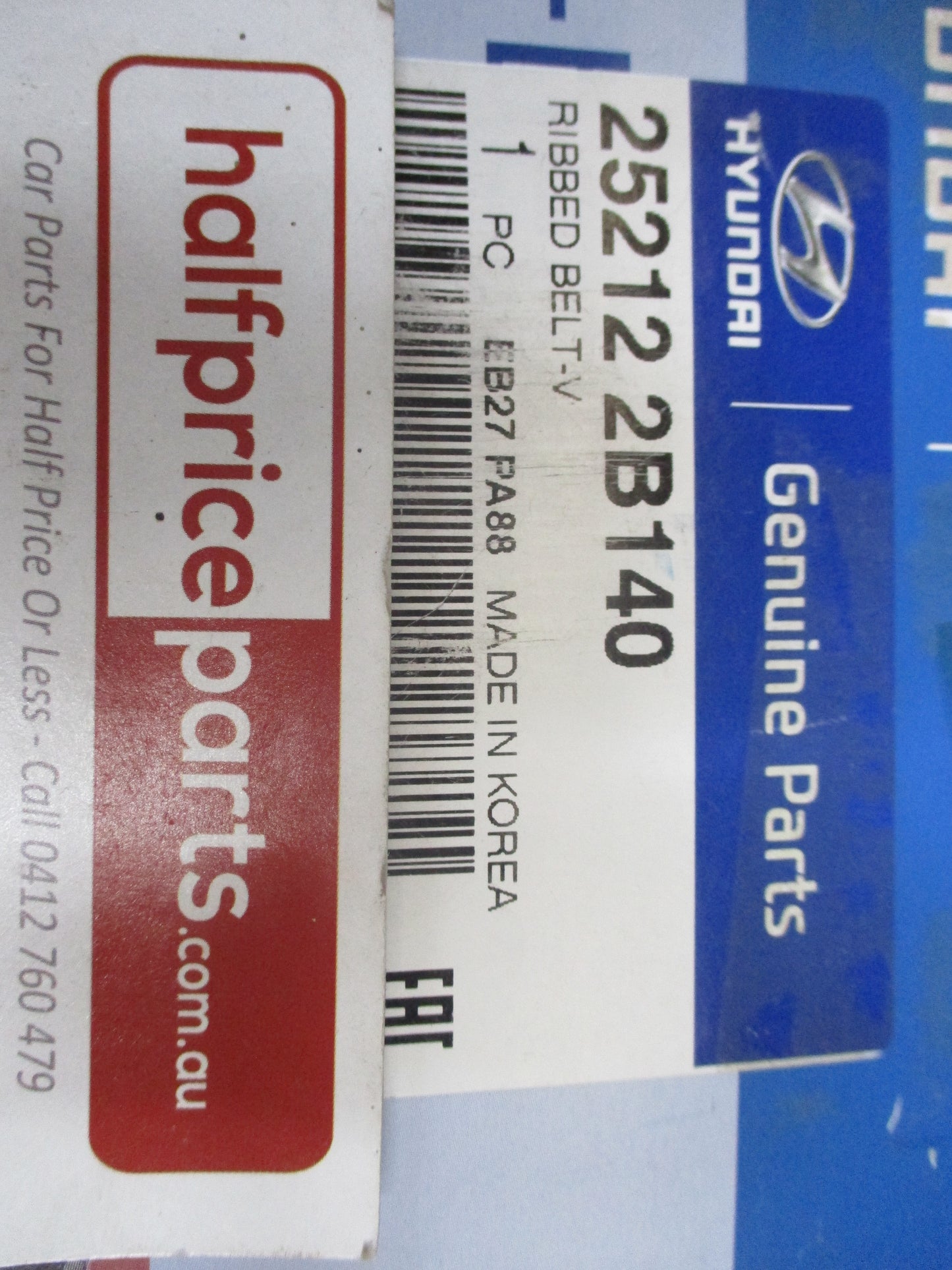 Hyundai Accent/Veloster/Kia/Rio/Soul Genuine Serpentine V-Belt New Part
