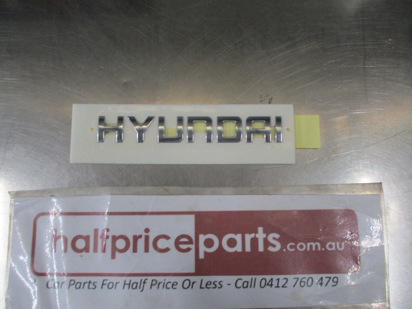 Hyundai Santa Fe Genuine Rear Tailgate Chrome Emblem New Part