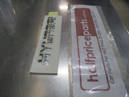 Hyundai Santa Fe Genuine Rear Tailgate Chrome Emblem New Part