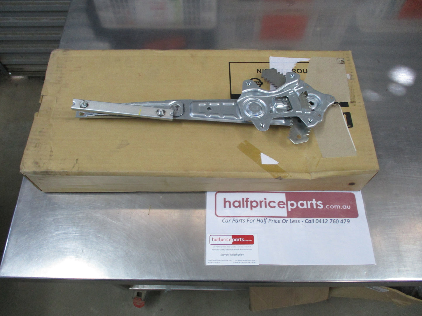 Nissan D23 Navara Genuine Passenger Rear Door Window Regulator New