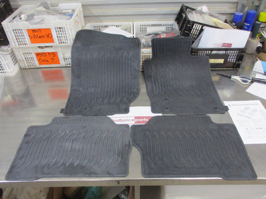 Mitsubishi QE Pajero Sport Genuine Set of Front and Rear Rubber Floor Mats New Part