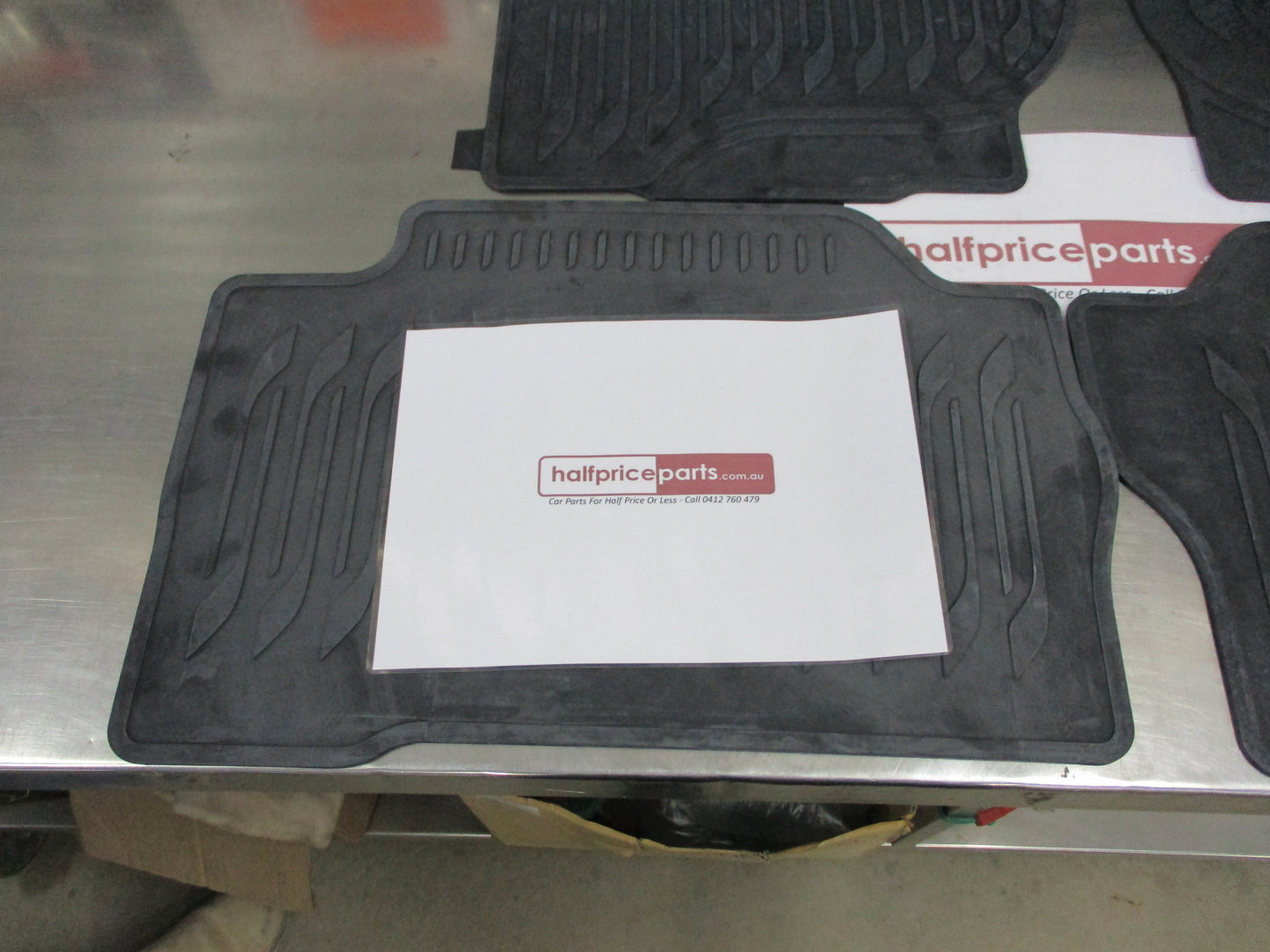 Mitsubishi QE Pajero Sport Genuine Set of Front and Rear Rubber Floor Mats New Part