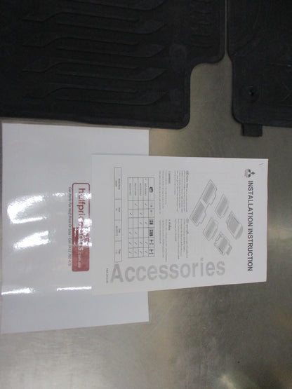 Mitsubishi QE Pajero Sport Genuine Set of Front and Rear Rubber Floor Mats New Part