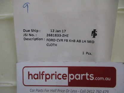 Ford PX Ranger Super Cab (Extra Cab) Genuine Second Row Seat Back Assembly New Part