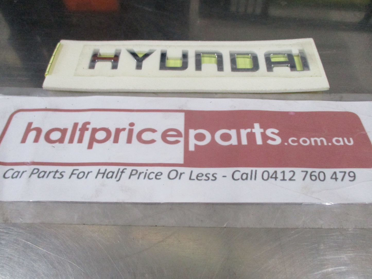 Hyundai Genuine Rear Chrome Name Emblem New Part