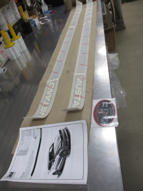 Ford Mustang FLA Genuine Door Speed Matte Black Stripe Decal Kit New Part