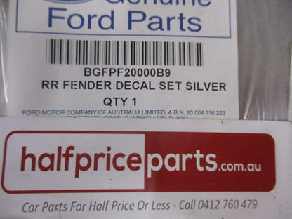 Ford FG Falcon GT-GT-P Genuine Rear Guard Stripe Kit Silver New Part
