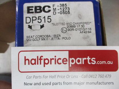 EBC Front Disc Brake Pad Set Suits VW Golf/Jetta/Polo /Seat Cordoba New Part