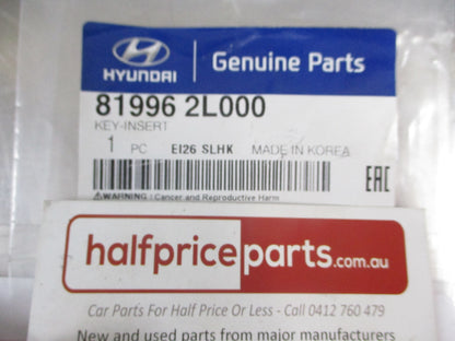Hyundai/Kia  Genuine Key Insert Blank (Uncut) New Part