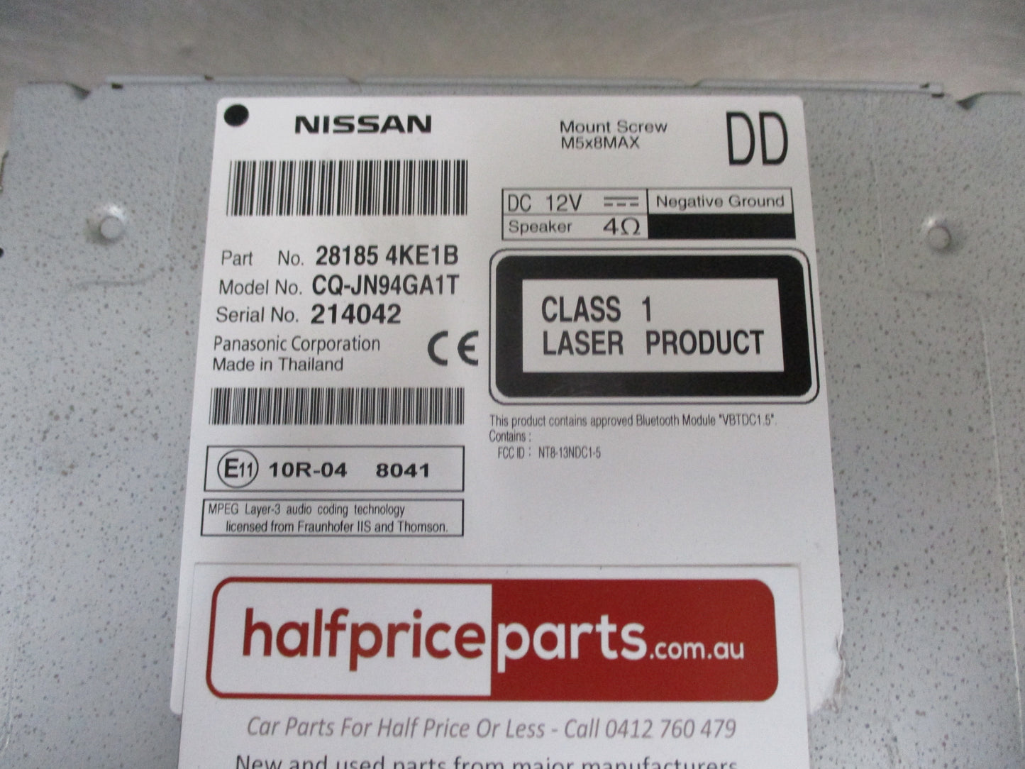Nissan Navara ST-SL D23 Genuine Head Unit New Part