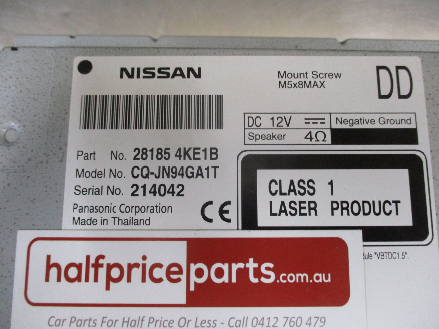 Nissan Navara ST-SL D23 Genuine Head Unit New Part