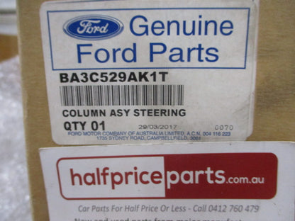 Ford Falcon BA/BF/SX Territory Genuine Steering Column ASM With 2 Keys And Ignition New Part