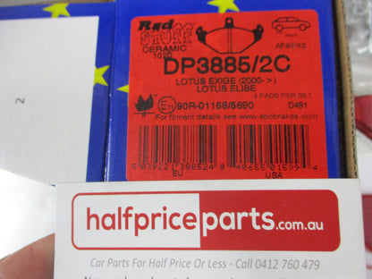 EBC Redstuff Rear Disc Brake Pad Set Suits Lotus 2-Eleven/Elise/Europa/Exige/Speedster/Roadstar New Part