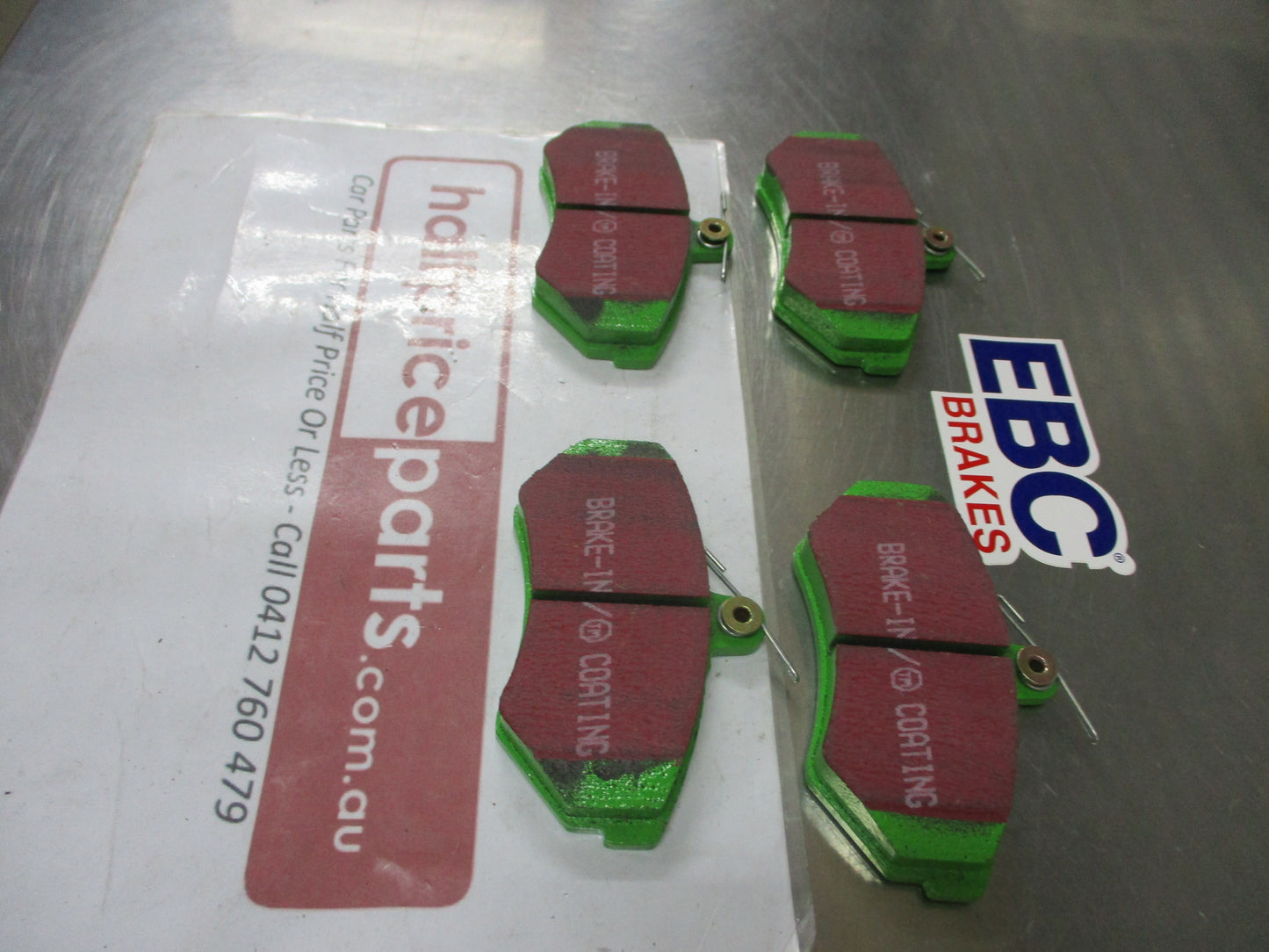 EBC Greenstuff Front Disc Brake Pad Set Suits VW Caddy Van New Part