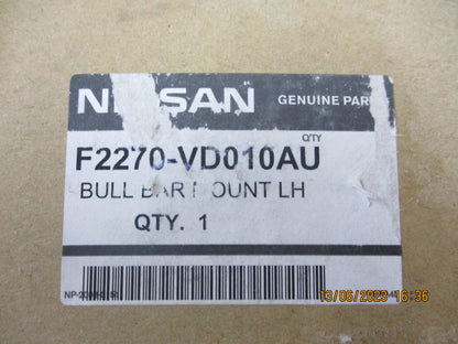 Nissan Y61 Patrol Genuine Left Hand Front Bull Bar Mount New Part