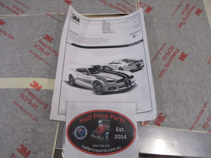 Ford Mustang Genuine Over The Top Dual Stripe Decal Kit Matte Black New Part