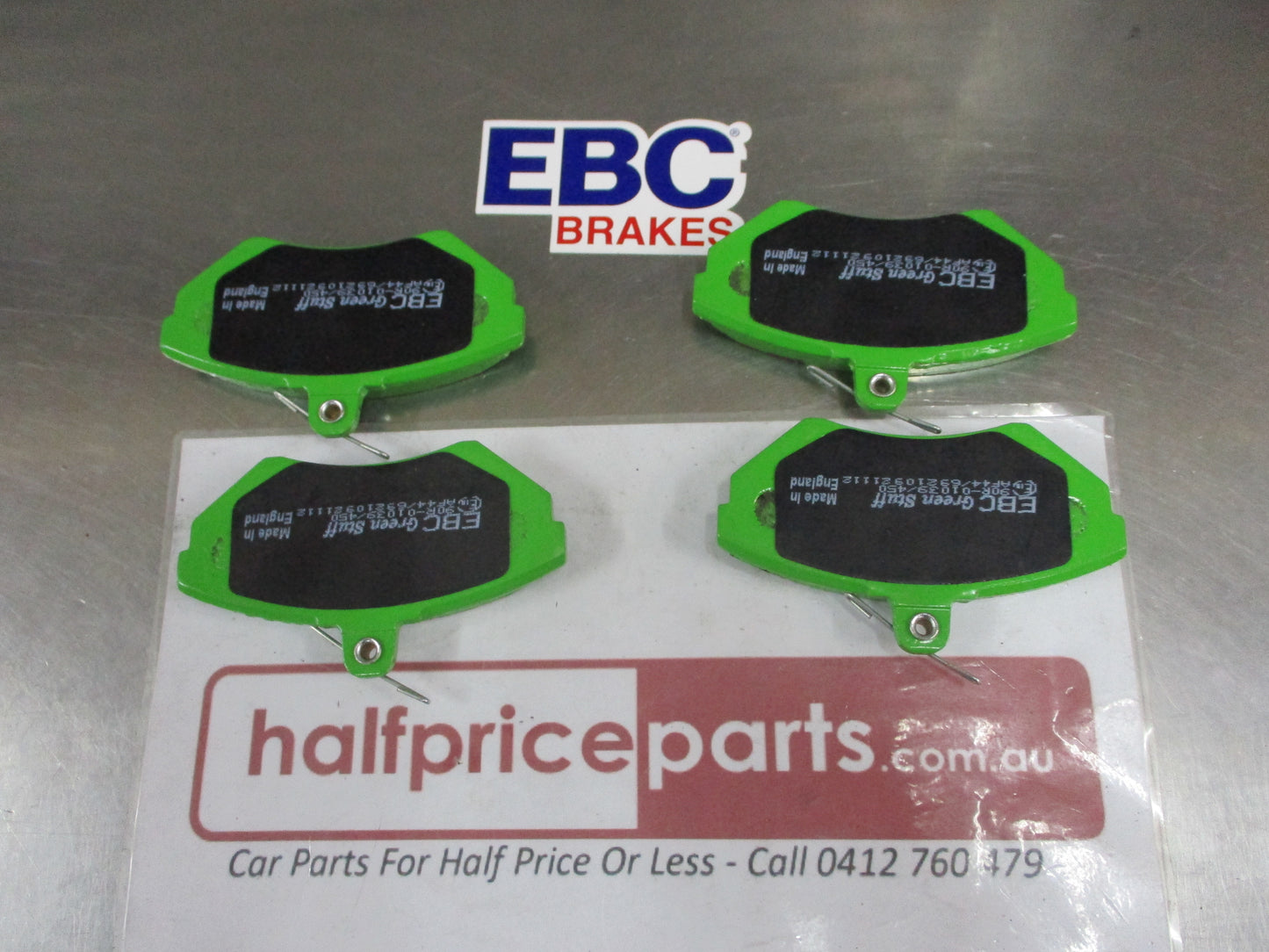 EBC Greenstuff Front Disc Brake Pad Set Suits VW Caddy Van New Part