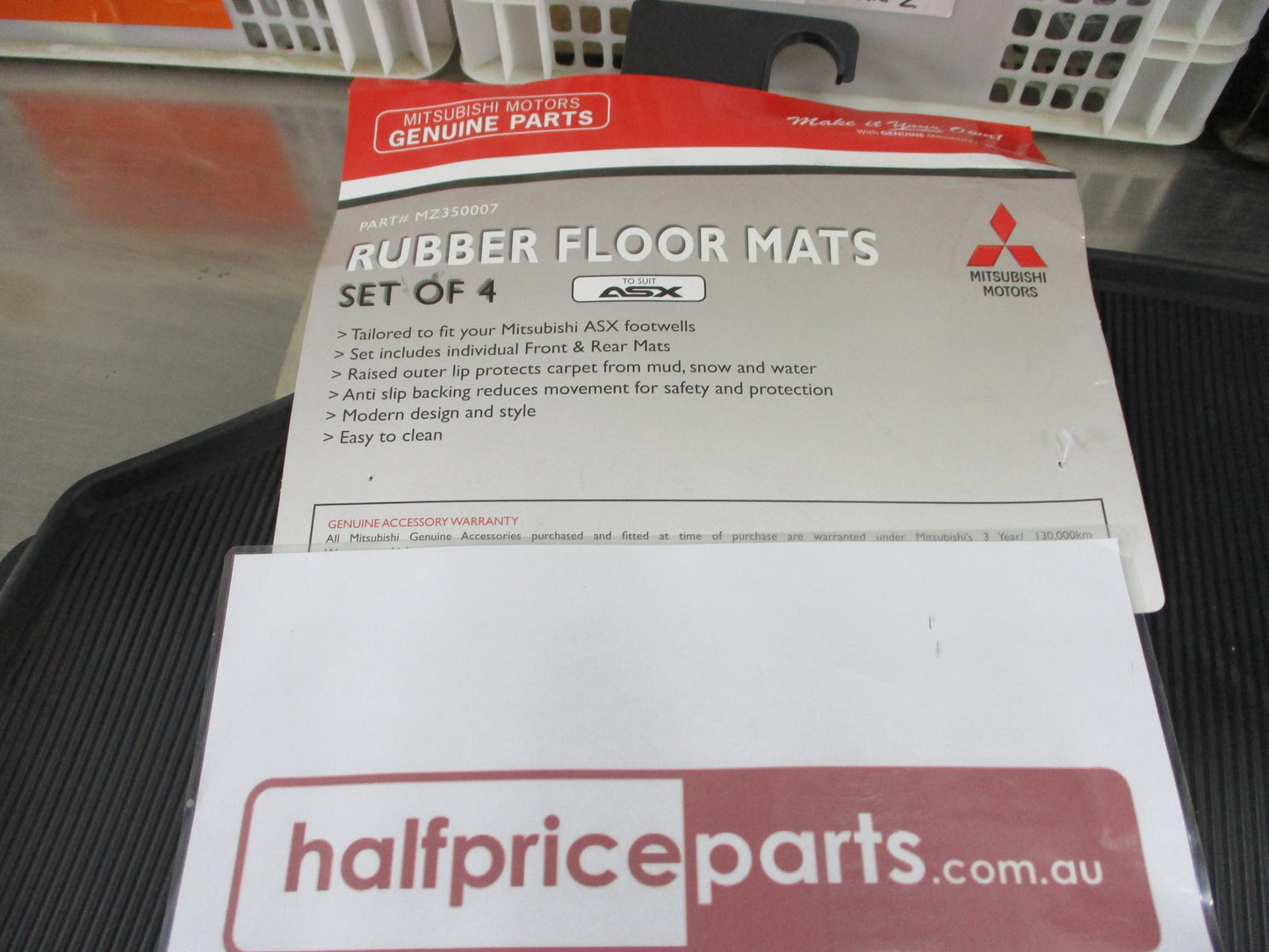 Mitsubishi ASX Genuine Heavy Duty Rubber Mat Set New Part