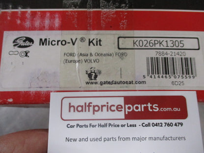 Gates V Drive Belt Kit Suits Ford Focus LS New Part