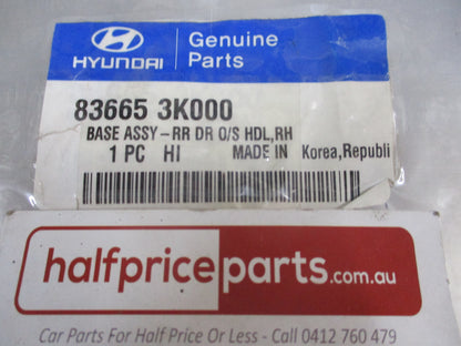 Hyundai Sonata Genuine Right Hand Rear Exterior Door Handle Base New Part