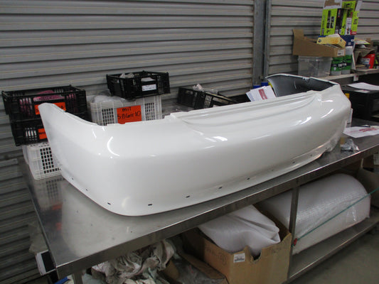 Mitsubishi Lancer Genuine Ralliart Rear Bumper White New Part