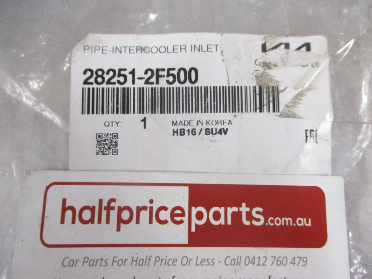 Kia Carnival/Sorento/Sportage Genuine Intercooler Inlet Pipe New Part
