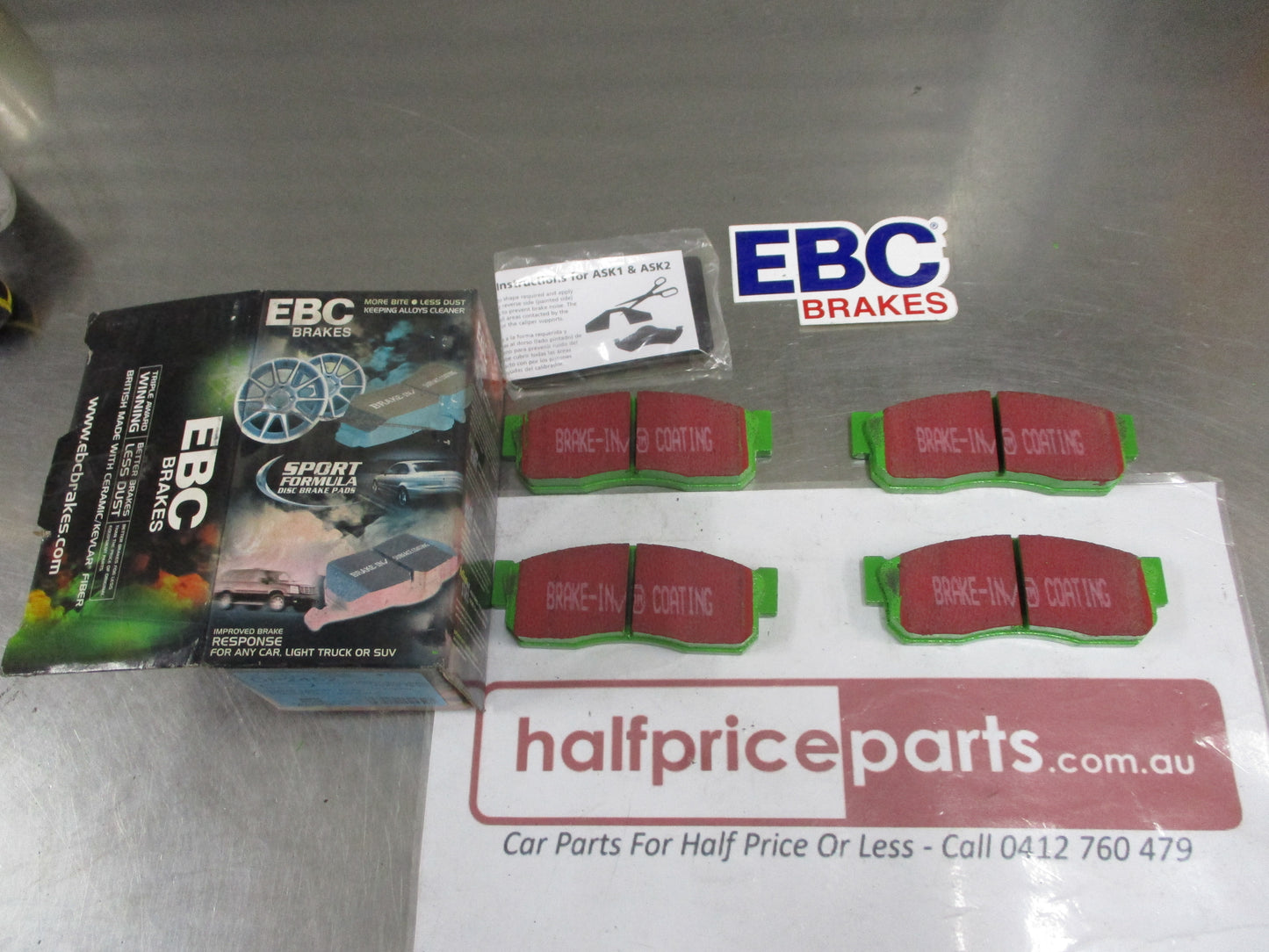 EBC Greenstuff Front Disc Brake Pad Set Suits Nissan/Datsun Pulsar New Part
