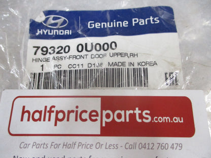 Hyundai Accent Genuine Drivers Front Right Upper Door Hinge New Part