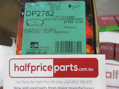 EBC Greenstuff Front Disc Brake Pad Set Suits Suzuki Swift New Part