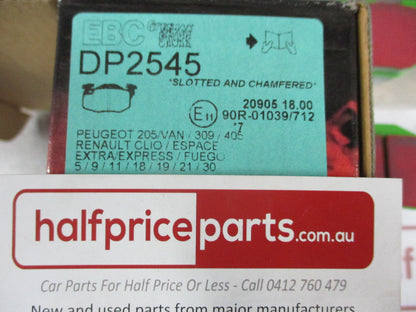EBC Greenstuff Front Disc Brake Pad Set Suits Peugeot 205-305-309-405/Renault Clio-Fuego-18-19-21-30 New Part