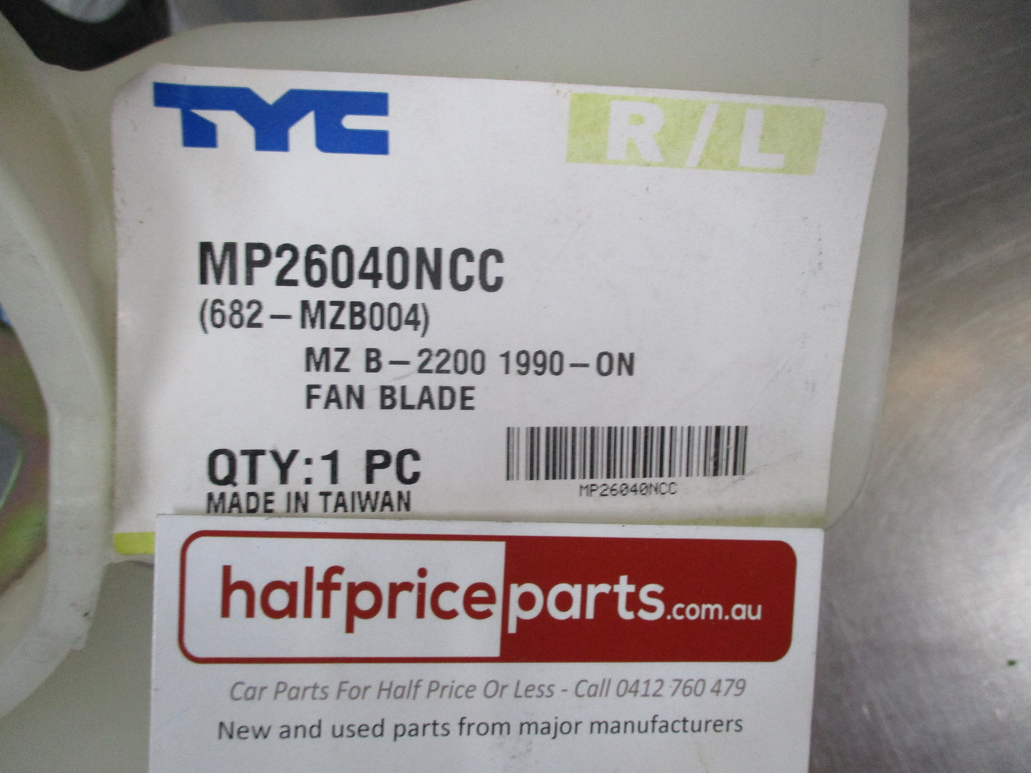TYC Radiator Fan Blades Suits Mazda B Series Ute New Part