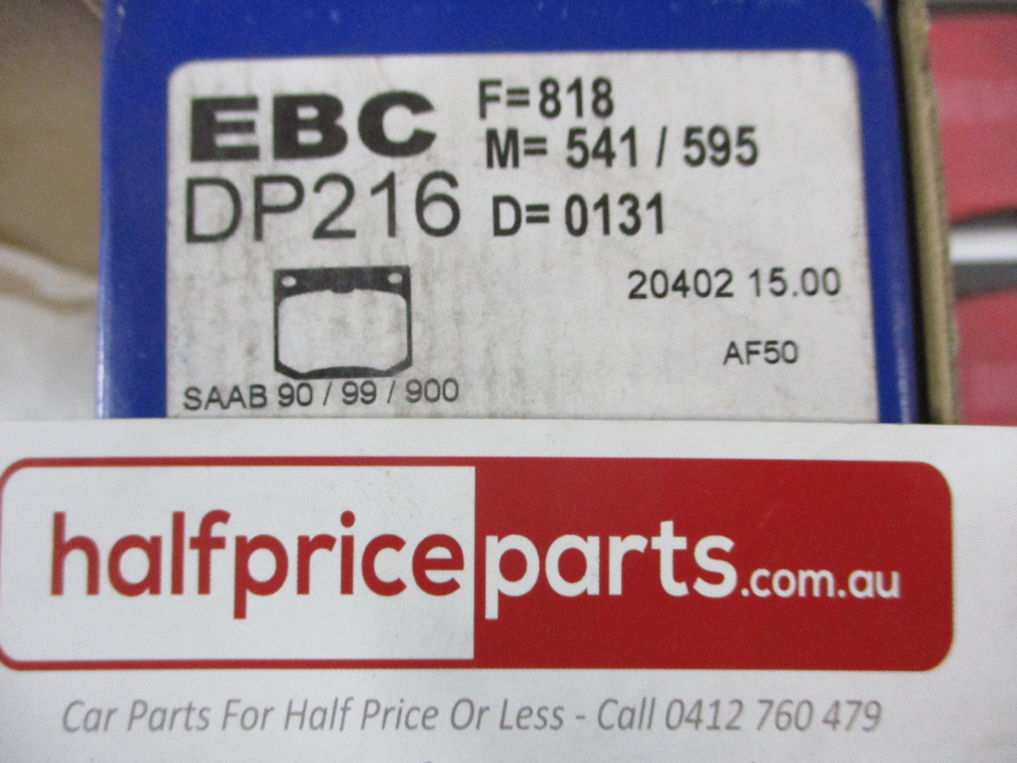 EBC Front Disc Brake Pad Set Suits SAAB 90-99-900 New Part