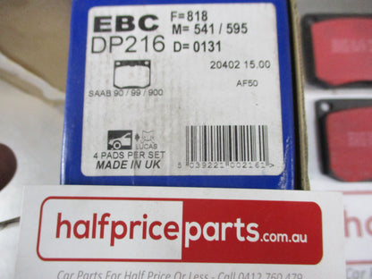 EBC Front Disc Brake Pad Set Suits SAAB 90-99-900 New Part
