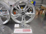 Hyundai Kona Genuine Set 4 Alloy Wheels With Wheel Nuts-Center Caps And 3 Valves Off New Vehicle