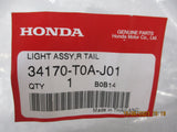 Honda CR-V Genuine Right Hand Rear Upper Tail Light Assembly New Part