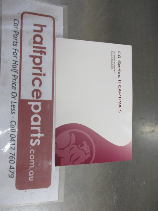 Holden CG Captiva 5 Series 2 Genuine Owners Manual New Part