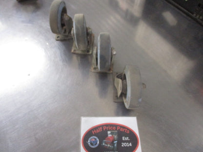 RICHMOND CASTER 100mm X 32mm Wide- Qty of 4 - SWIVEL CASTERS Used Part
