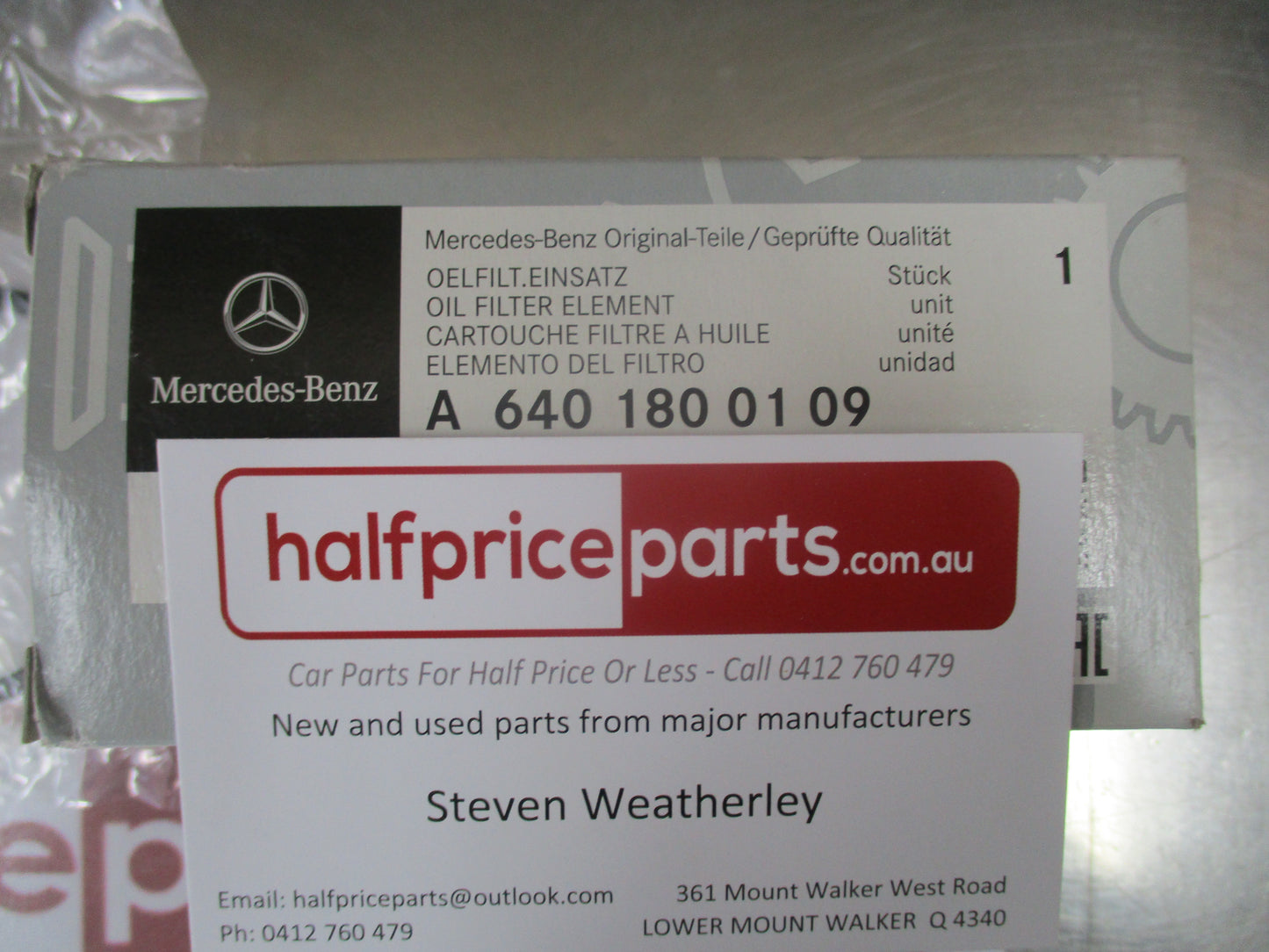 Mercedes-Benz A-Class W168 Genuine Oil Filter New