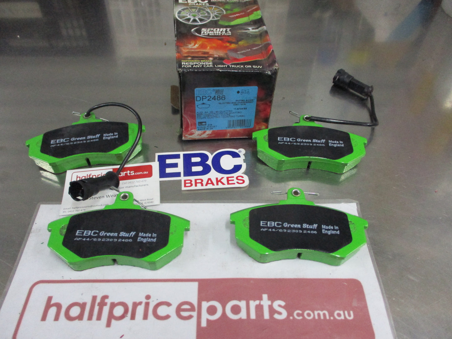 EBC Greenstuff Front Disc Brake Pad Set Suits Audi 100-200-80-90-A4-Cabriolet-Coupe/Ford Escort New Part