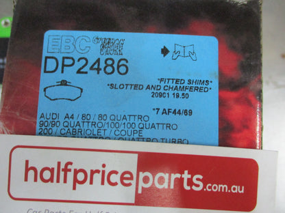 EBC Greenstuff Front Disc Brake Pad Set Suits Audi 100-200-80-90-A4-Cabriolet-Coupe/Ford Escort New Part