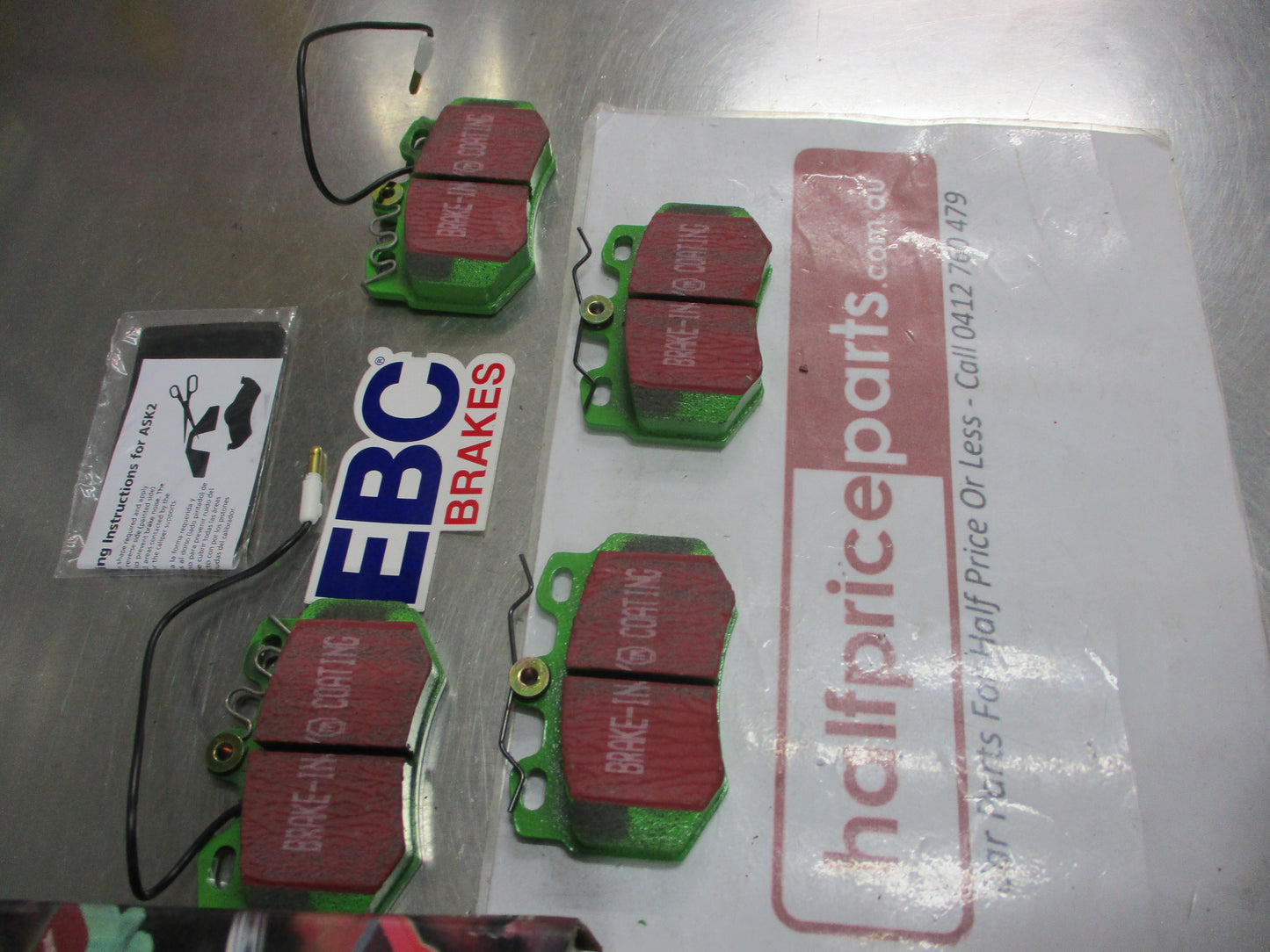 EBC Greenstuff Front Disc Brake Pad Set Suits Peugeot 106 New Part