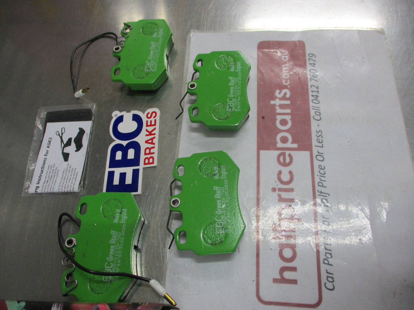 EBC Greenstuff Front Disc Brake Pad Set Suits Peugeot 106 New Part