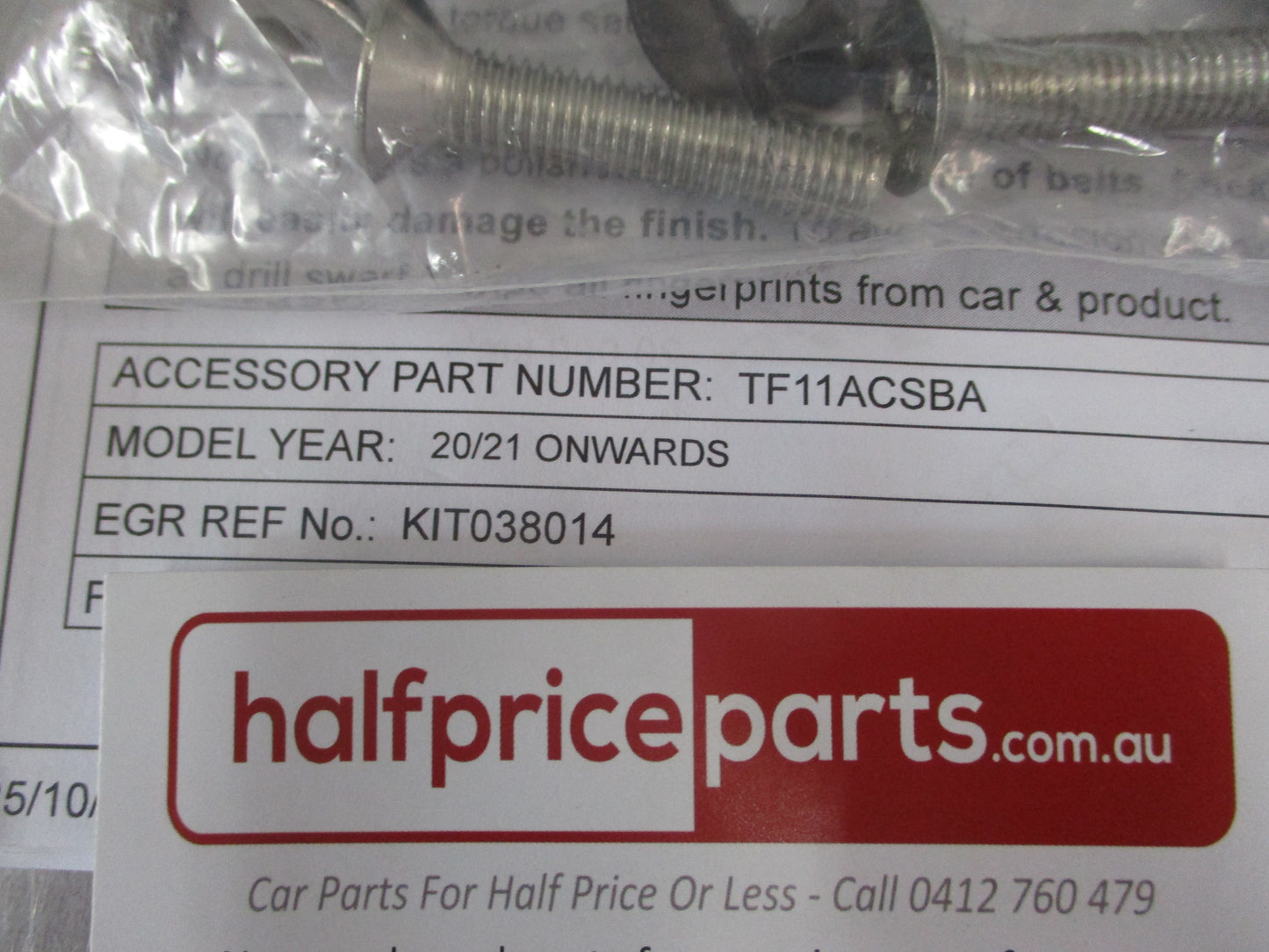 Mazda BT-50 Genuine Rear Sports Bar To Rolla Trac Adaptor Kit New Part