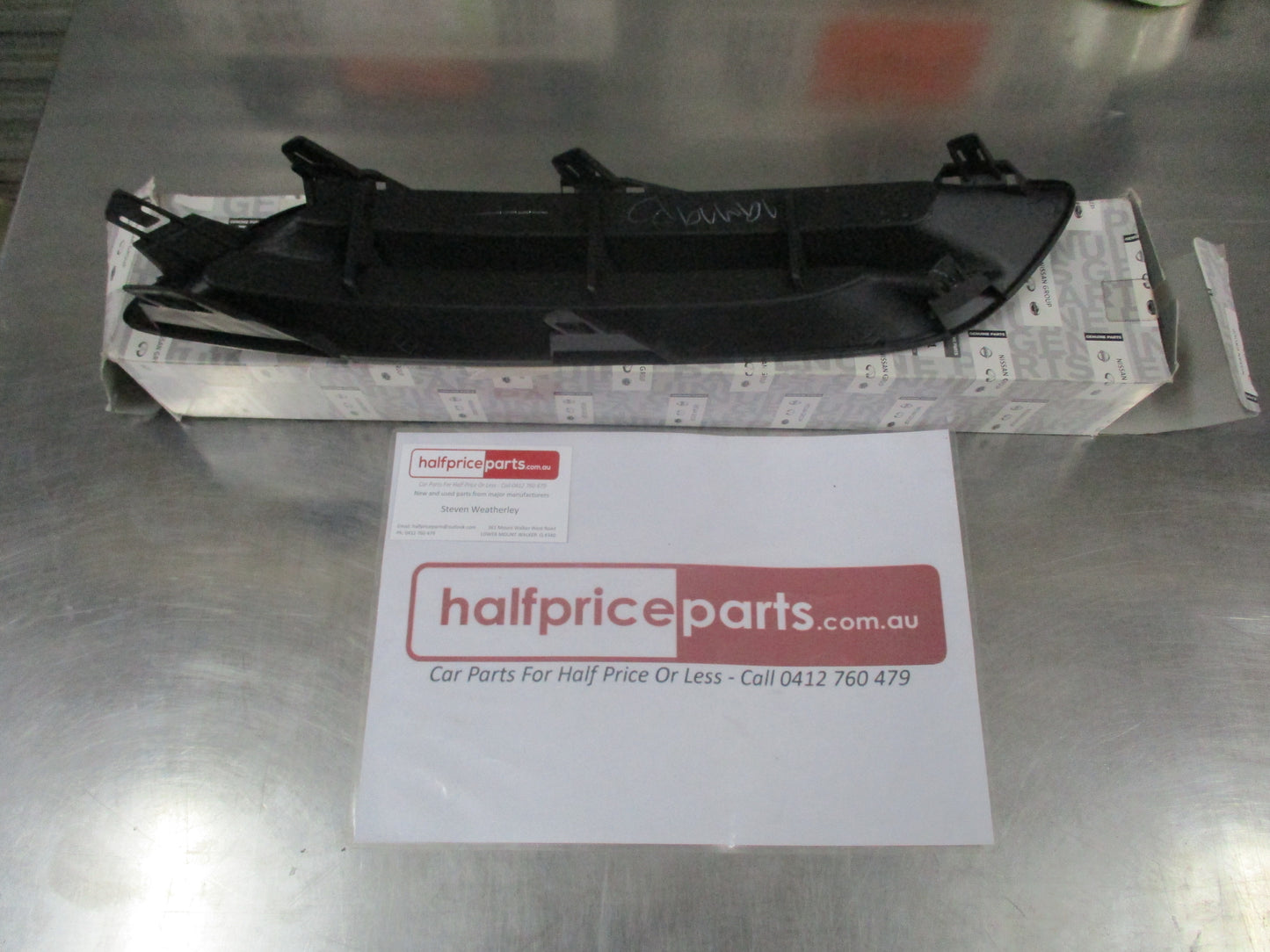 Genuine Nissan B17 Pulsar Sedan Passenger Front Bumper Fog Light Cover New Part