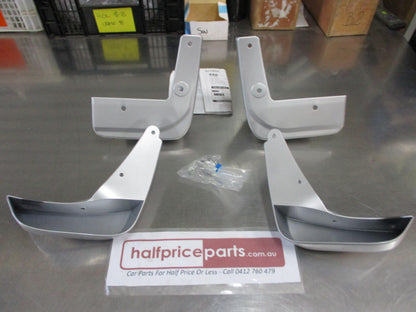Suzuki Swift RS415 Genuine Front And Rear (Silky Silver) Mud Flap set New Part