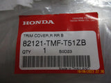 Honda CR-V Genuine Leather Center Seat Back Trim New Part