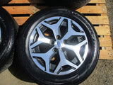 Subaru OutBack Genuine Set 4 Alloy Wheels And Tyres Bridgestone Dueler H/P Used Part VGC