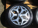 Subaru OutBack Genuine Set 4 Alloy Wheels And Tyres Bridgestone Dueler H/P Used Part VGC